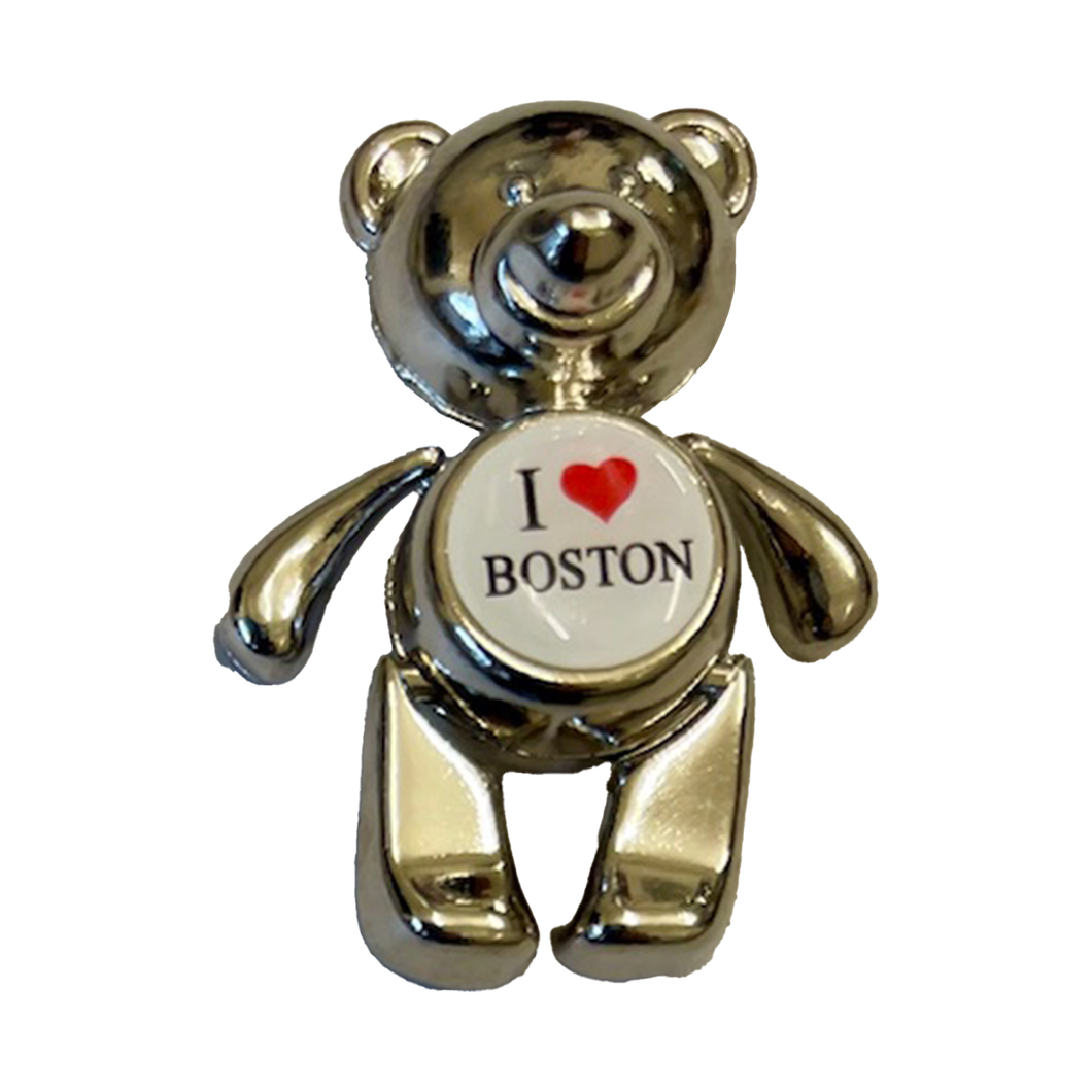 Teddy Bear I Love Boston Magnet